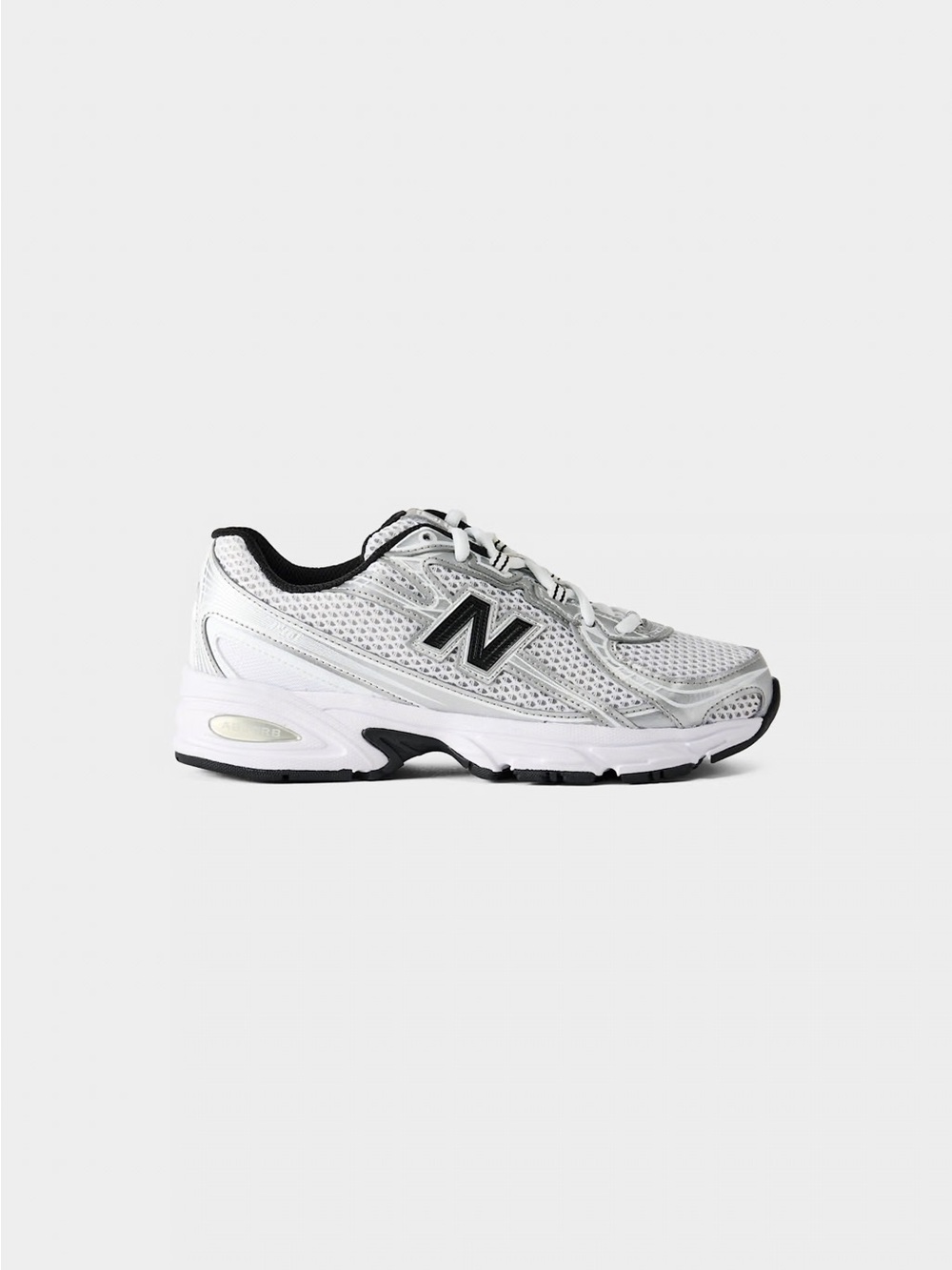 New Balance White and Black Athletic Sneakers - Picture 4 of 4